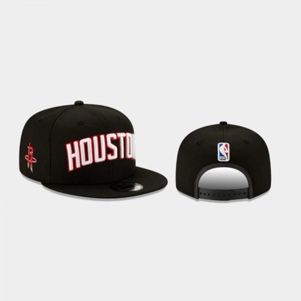 New Era Houston Rockets Statement Edition 9FIFTY Adjustable Hat Black NWT - Picture 3 of 7